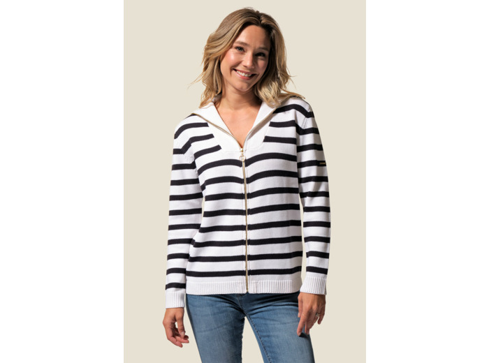 Veste Marinière femme zippée Daisy