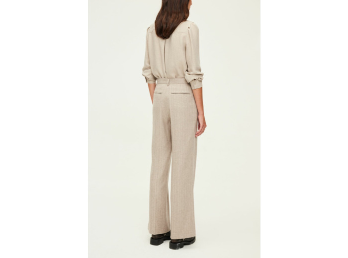 Pantalon large à rayures et sequins - NAYLA