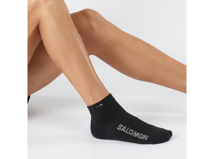 Socks Sunday Smart Ankle  Black   Gray Flannel