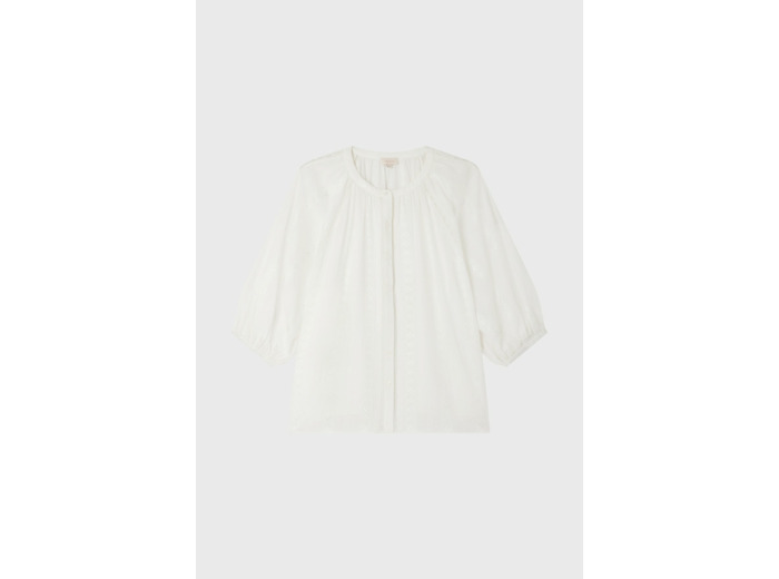 Chemise jacquard et broderies - ADA