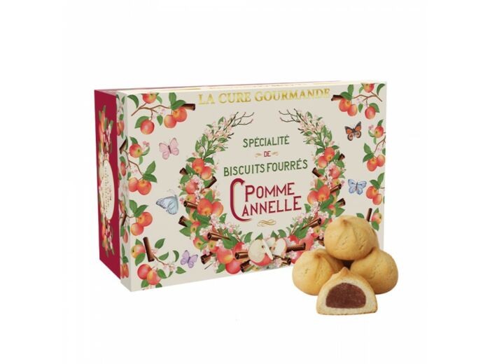 Coffret Carton Biscuits Fourres Pomme-Cannelle