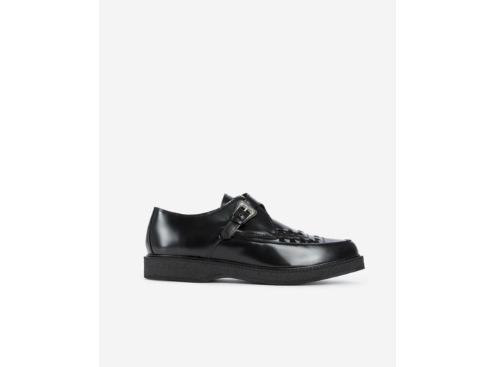 Derbies Avec Boucle En Cuir Noir black