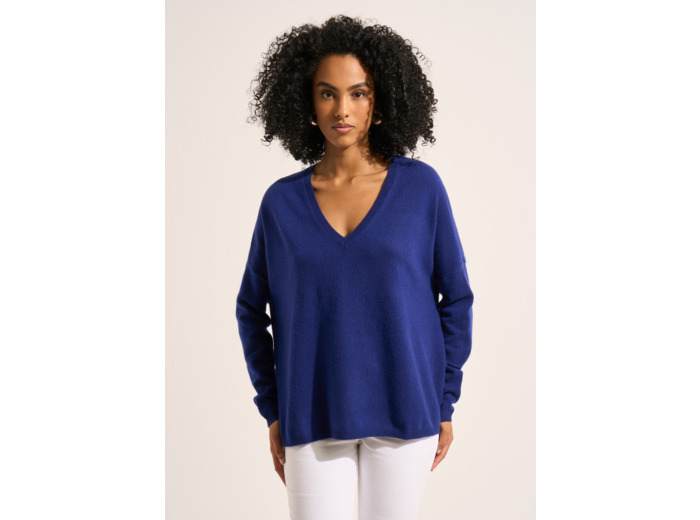 Pull en 100% cachemire à Col V