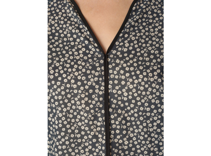 Blouse havva fleurettes noires