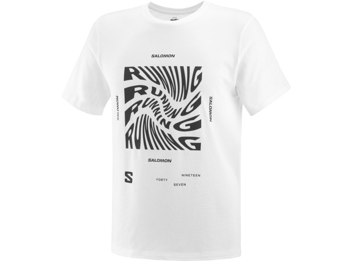 Running Graphic Ss Tee White