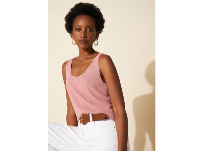 Débardeur scintillant en maille