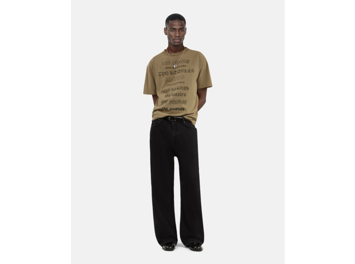 T-shirt manches courtes avec print light brown