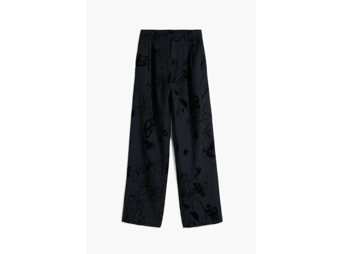 Pantalon Long En Tissu – Femme