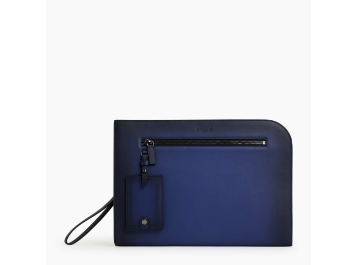 Pochette 13" Emile en cuir lisse