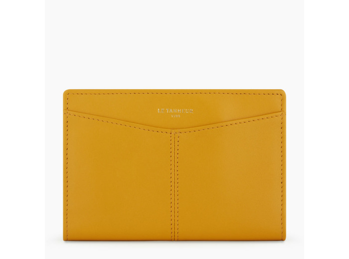 Porte passeport Charlotte en cuir lisse