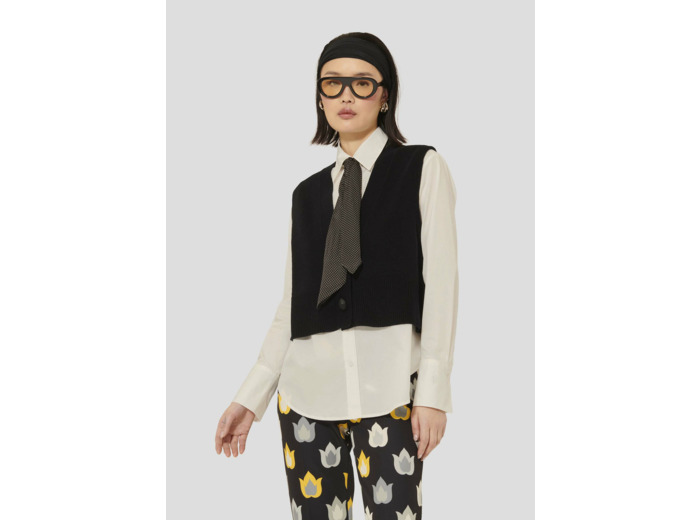 Gilet Gilles Charcoal en Laine Rws