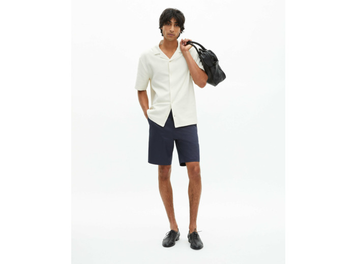 Short a taille elastique navy