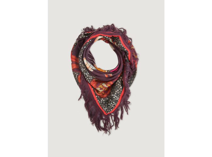 Echarpe aubergine