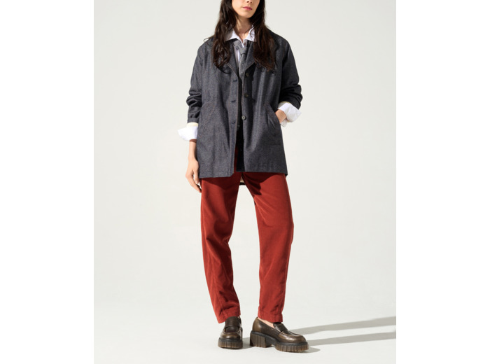 Jean velours rouille