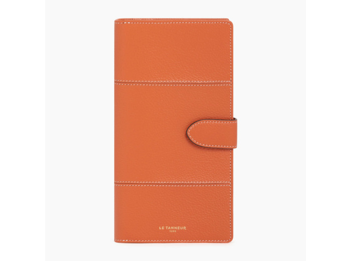 Porte chéquier Juliette en cuir grainé