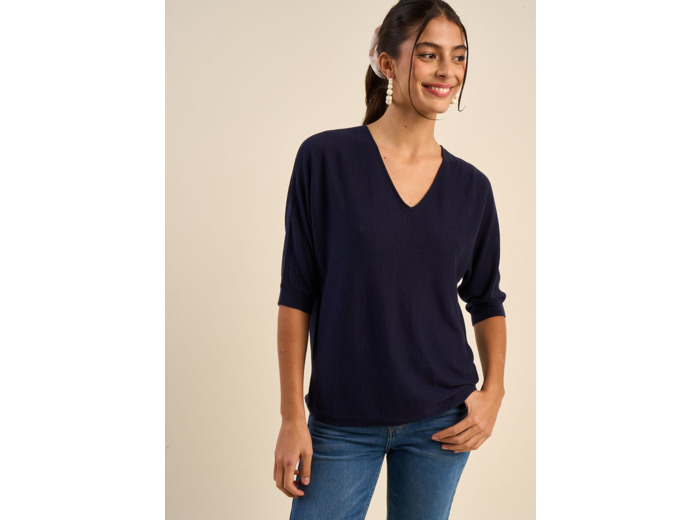 Pull oversize manches chauves souris