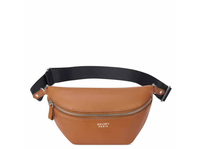 Le cuir lisse sac banane