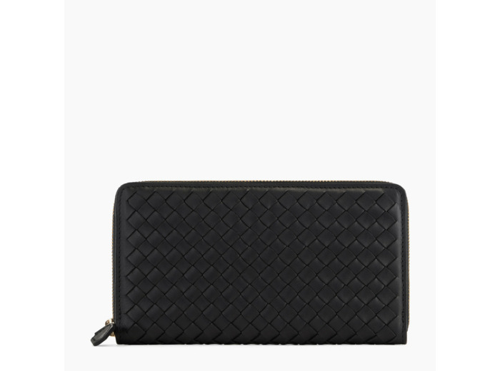Compagnon zippé Juliette en cuir tressé