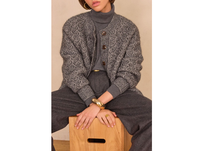 Gilet COSMO en mohair et laine