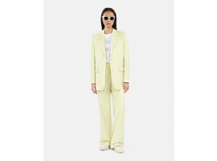 Veste tailleur jaune clair retro pink