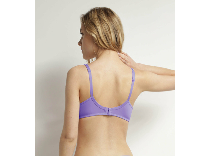Soutien-gorge emboitant à armatures en microfibre Violet Dim Generous