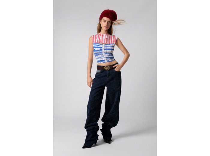 T-Shirt Sans Manches En Maille – Femme