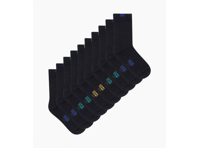 Lot de 5 paires de chaussettes enfant en coton Bleu Marine Écodim