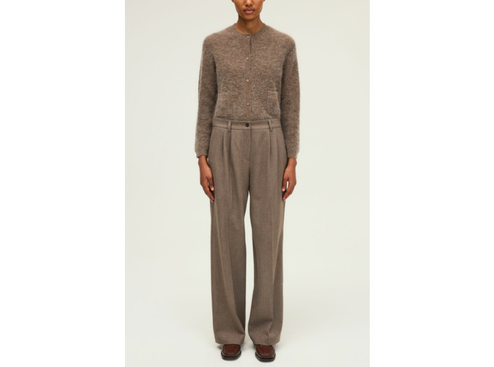 Pantalon uni à pinces - CLAIRE