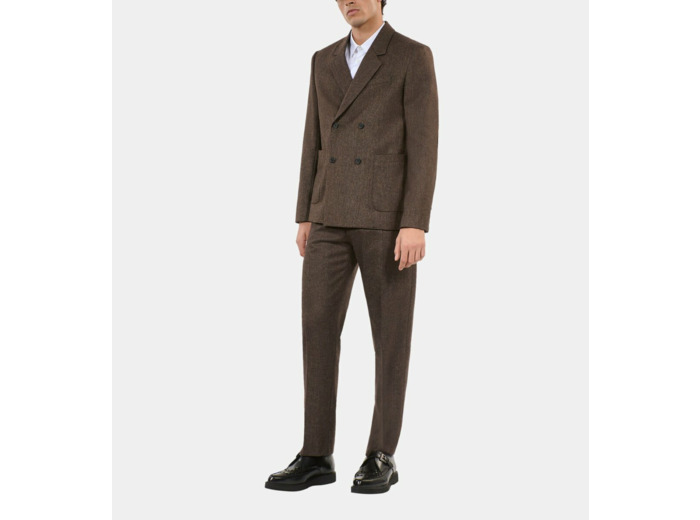Veste De Costume Marron En Laine brown