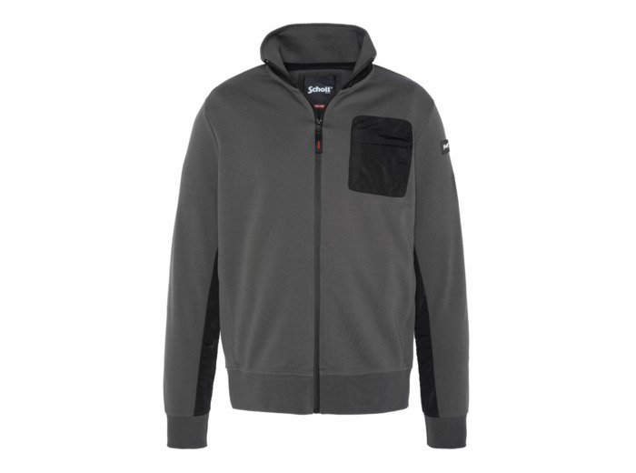 Sweat zippé bi-matière SCHOTT REDSTANLEY