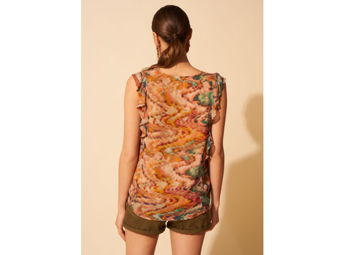 Top à encolure tunisienne