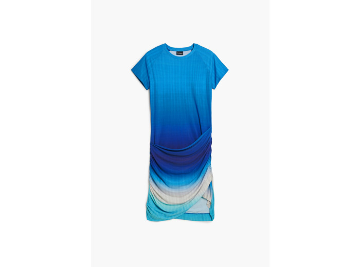 Robe À Manches Courtes En Maille – Femme