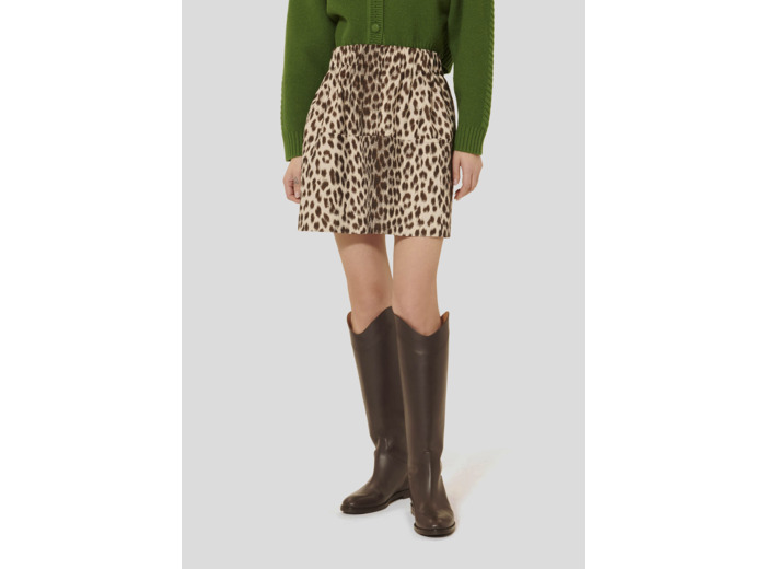 Jupe Juno Chocolat en Polyester