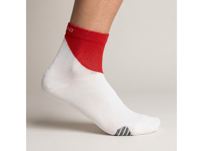 Socks S Lab Phantasm Ankle White Fiery Red
