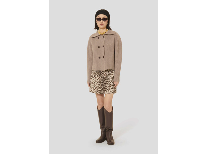 Gilet Goldie Noisette en Laine