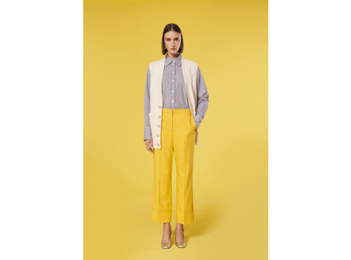 Pantalon Pierre Jaune en Viscose