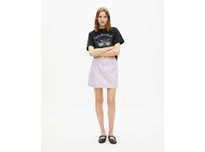 T-shirt manches courtes print guitarre black washed