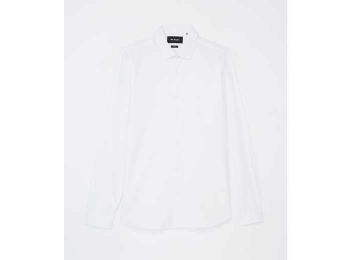 Chemise col classique en pique white
