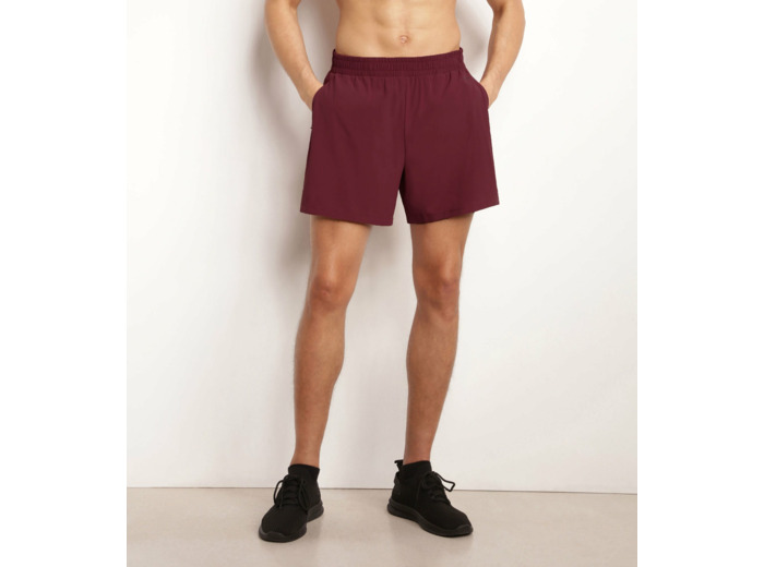 Short de sport homme en matière aérée Bordeaux Dim Move