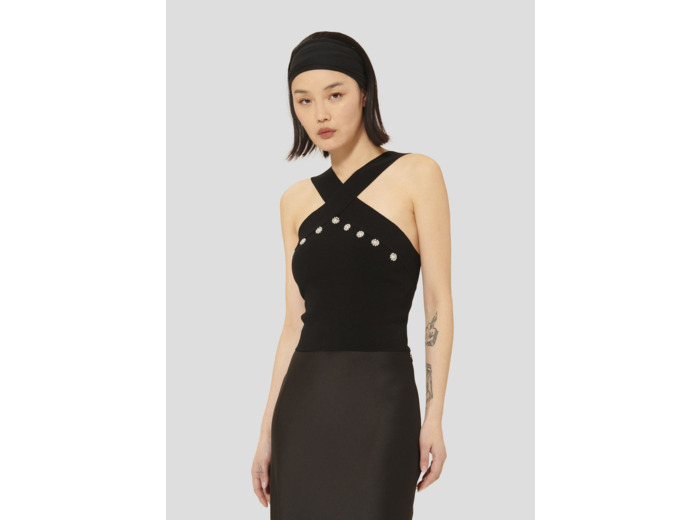 Top Prana Noir en Viscose