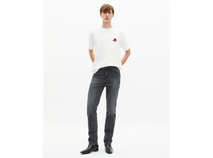 T-shirt avec flocage tête de mort blanc white