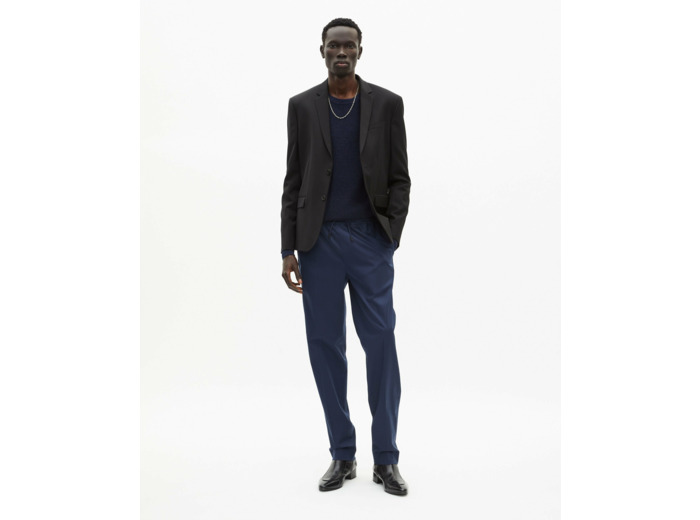 Pantalon A Taille Elastique navy