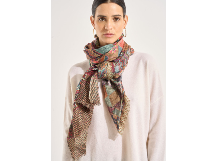 Foulard à imprimé graphique