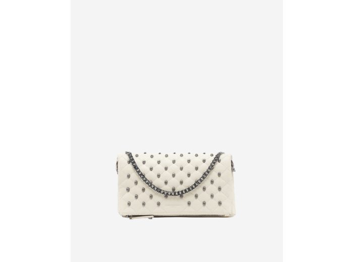 Pochette héritage small en cuir écrue cream