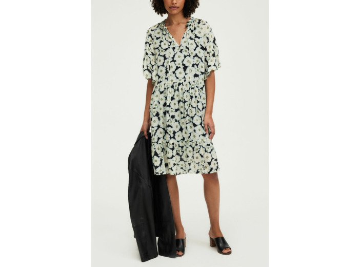 Robe courte imprimé pivoines - PHILOMENA