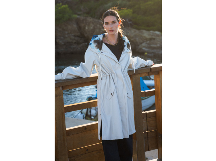 Ciré femme long avec doublure imprimée Felicia