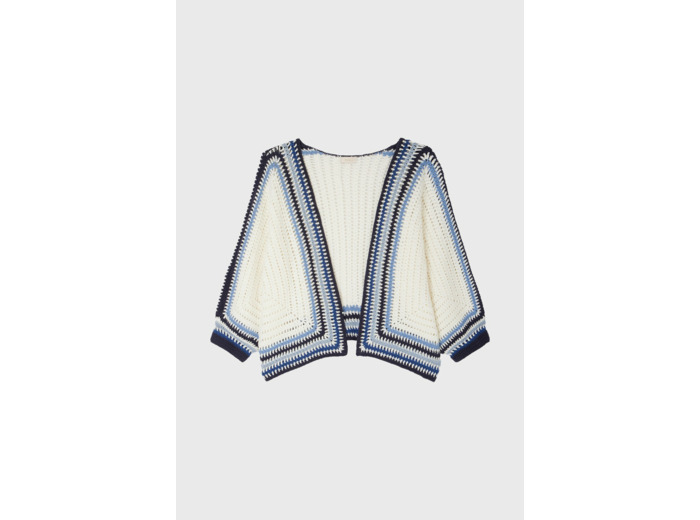 Gilet en maille crochet - LEINA