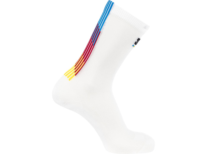 Socks Pulse Race Flag Crew White