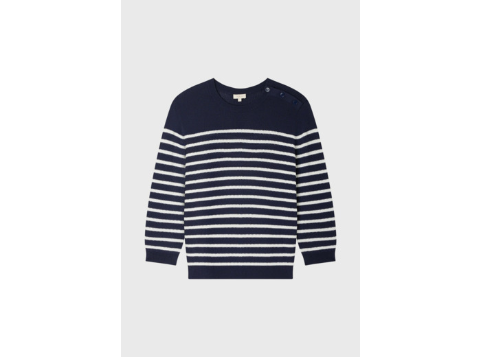 Pull marinière à col rond - LEWIS