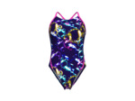 Maillot de bain arena Feel Soap Bubbles Web Back pour femmes